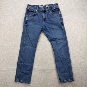 Wrangler Retro Jeans Mens 30x30 Blue Denim Pants Slim Straight 75 Years Cowboy